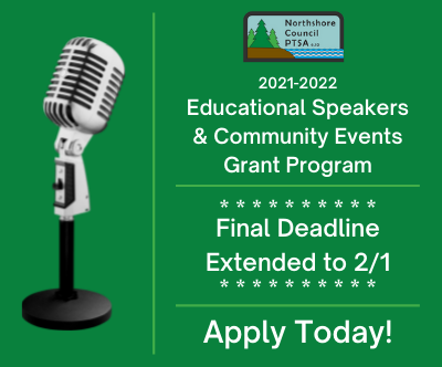 Educational Speakers & Community Events Grant Program - Final Deadline Extended to 2/1 - Apply Today!