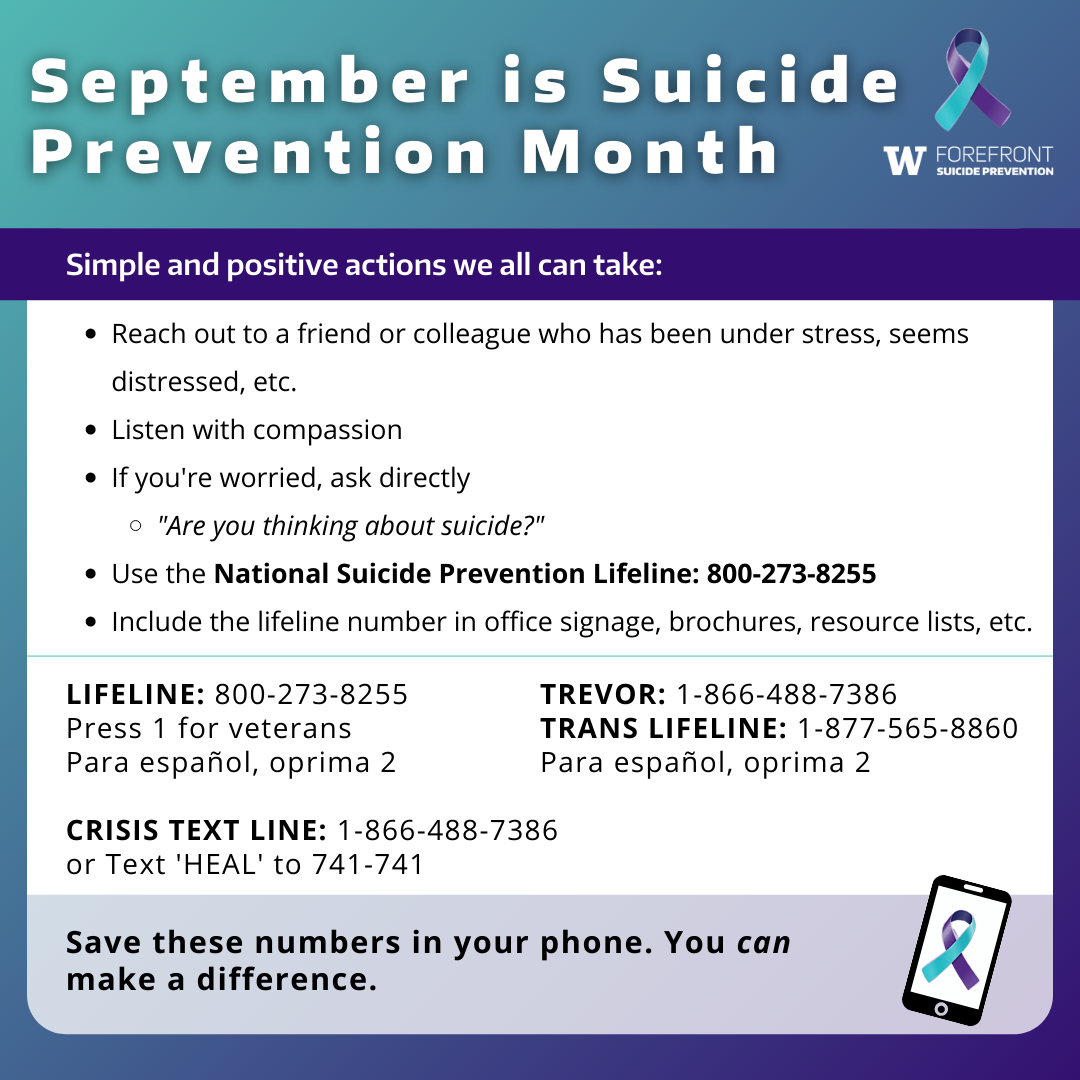 Forefront Suicide Prevention Resources