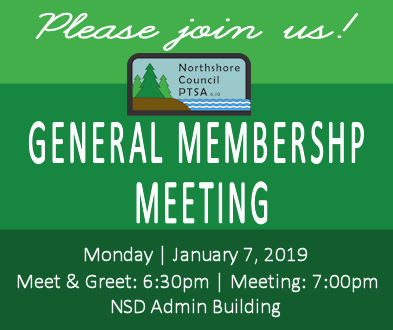 General Membership Meeting - January 7, 2019