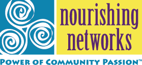 Logo reads Nourishing Network - Power of Community Passion