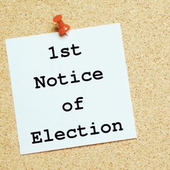 1st Notice of Election