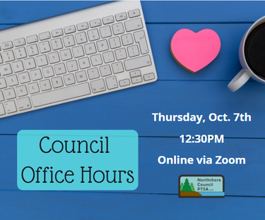 Council Office Hours • Thursday October 7th • 12:30PM • Online via Zoom