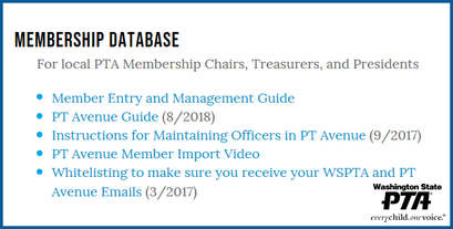 Membership Database guides available on WSPTA's website