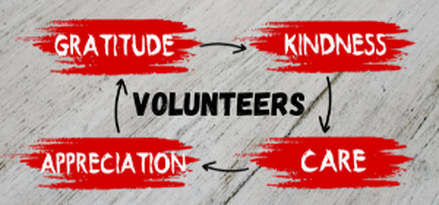 Volunteers: Gratitude, Kindness, Care, and Appreciation