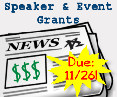 Speaker and Event Grants due 11/26